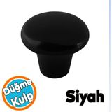 Nzb Mobilya Düğme Sert Plastik Siyah Dolap Mutfak Dolabı Çekmece Dolap Kapak Kulbu