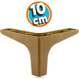 NZB Mobilya Kanepe Çekyat Sehpa TV Ünitesi Baza Koltuk Ayağı Koyu Ceviz Renk 10 cm Ayak