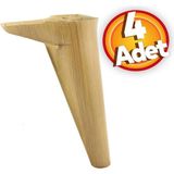 Nzb Mobilya Kanepe Koltuk Ayağı Baza Ayak Kahverengi 15 cm (4 Adet) - yok