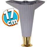 Nzb Mobilya Kanepe Koltuk Çekyat Ünite Ayağı 12 cm Antrasit Gold Baza Ayak