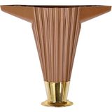 Nzb Mobilya Kanepe Masa Sehpa Ayağı Baza Ayak 12 cm Kahve-Gold - Mobilya Hırdavatı