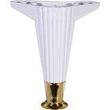 Nzb Mobilya Kanepe Masa Sehpa Ayağı Baza Ayak 17 cm Beyaz-Gold - Yok