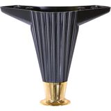 Nzb Mobilya Kanepe Masa Sehpa Ayağı Baza Ayak Siyah 12 cm (4 Adet) - 120 mm