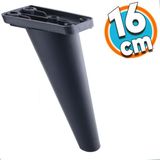 Nzb Mobilya Kanepe Sehpa Çekyat Tv Ünitesi Koltuk Ayağı 16 cm Siyah Baza Ayak