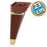 Nzb Mobilya Kanepe Sehpa Çekyat Tv Ünitesi Koltuk Ayağı Baza Ayak 23 cm Ceviz Altın