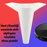 Nzb Mobilya Kanepe Sehpa Puf Koltuk Ayağı Baza Ayak 15 cm Beyaz