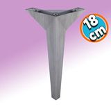 Nzb Mobilya Kanepe Sehpa Tv Ünitesi Baza Koltuk Ayağı Çekyat Saten Gri Eskitme 18 cm Ayak