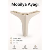 Nzb Mobilya Kanepe Sehpa Tv Ünitesi Koltuk Ayağı 14 cm Krem Baza Ayak