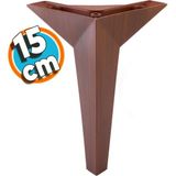 Nzb Mobilya Kanepe Sehpa Tv Ünitesi Koltuk Ayağı 15 cm Kahverengi Baza Ayak