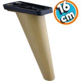 Nzb Mobilya Kanepe Sehpa Tv Ünitesi Koltuk Ayağı 16 cm Kahverengi Baza Ayak