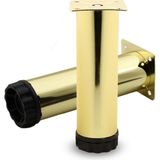 NZB Mobilya Kanepe Sehpa TV Ünitesi Koltuk Ayağı Ayarlanabilir 15 cm Gold Altın Metal Baza Ayak