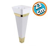 Nzb Mobilya Kanepe Sehpa Tv Ünitesi Koltuk Ayağı Baza Ayak 23 cm Beyaz Altın