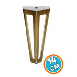 Nzb Mobilya Koltuk Baza Puf Kanepe Tv Ünite Masa Ayağı Ayakları Metal Ayak 14 cm Antik Sarı