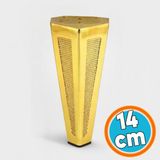Nzb Mobilya Koltuk Baza Puf Sehpa Tv Ünite Masa Ayağı Ayakları Metal Ayakları 14 cm Altın