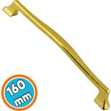 Nzb Mobilya Kulp Altın Metal 160 mm - 16 cm Mutfak Çekmece Dolap Dolabı Kapak Kulbu Kulpu Kulpları