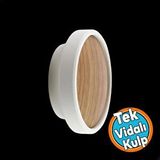 Nzb Mobilya Kulp Düğme Ahşap Desenli Aytaşı Çekmece Mutfak Dolabı Dolap Kulpu Kulbu Kulpları