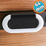 Nzb Mobilya Kulp Mutfak Dolabı Çekmece Dolap Kulpları Kapak Kulpu Kulbu Siyah Beyaz 64 Mm Metal