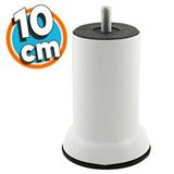 Nzb Mobilya Metal Kanepe Yatak Baza Koltuk Orta Destek Ayağı M8 Civata Beyaz Metal Ayak 10 cm