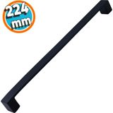 NZB Mobilya Mutfak Banyo Dolabı Çekmece Dolap Kapak Kulpu Kulbu Siyah 224 mm Metal Kulp