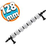 Nzb Mobilya Mutfak Banyo Dolabı Çekmece Dolap Kapak Kulpu Kulbu Siyah Beyaz 128 mm Polimer Kulp