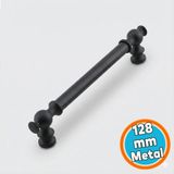 Nzb Mobilya Mutfak Çekmece Dolap Dolabı Kapak Kulbu Kulpları Kulpu 128 mm 128 mm Siyah Metal Kulp