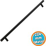 Nzb Mobilya Mutfak Çekmece Dolap Dolabı Kulpu Kulbu Kulplar Mat Siyah Metal Kulp 224 mm 22.4 cm
