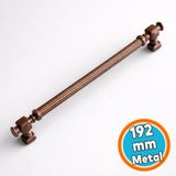 Nzb Mobilya Mutfak Çekmece Dolap Kulpu Kulbu Kulpları Eskitme Antik Bakır Çizgili Metal 192 mm