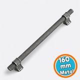 Nzb Mobilya Mutfak Çekmece Dolap Kulpu Kulbu Kulpları Eskitme Antik Gümüş Metal 160 mm