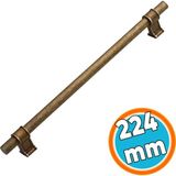 Nzb Mobilya Mutfak Çekmece Dolap Kulpu Kulbu Kulpları Eskitme Antik Sarı Metal 224 Mm-22.4 cm