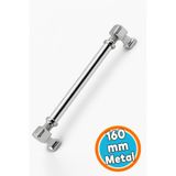 Nzb Mobilya Mutfak Çekmece Dolap Kulpu Kulbu Kulpları Krom Renk Talas Metal 160 mm 16 cm Düz Kulp