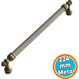 Nzb Mobilya Mutfak Çekmece Kapak Dolap Dolabı Kulpu Kulbu Kulpları 224 mm Eskitme Antik Sarı Metal