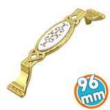 Nzb Mobilya Mutfak Dolabı Çekmece Dolap Kapak Kulpu Kulbu Altın 96 mm Metal Kulp