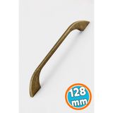 Nzb Mobilya Mutfak Dolabı Dolap Kulpu Kulbu Kulpları 128 mm - 12.8 cm Eskitme Antik Sarı Metal