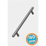 NZB Mobilya Mutfak Dolap Çekmece Dolabı Kulbu Kulpu Kulpları (1 Adet) Titanyum Renk 160mm 16cm Metal
