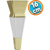 Nzb Mobilya Oturma Grubu Çekyat Kanepe Sehpa Tv Ünitesi Koltuk Ayağı 16 cm Beyaz Gold Baza Ayak