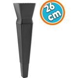 Nzb Mobilya Oturma Grubu Kanepe Sehpa Tv Ünitesi Koltuk Ayağı Baza Ayakları Mat Siyah 26 Cm