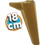 NZB Mobilya Yatak Kanepe Sehpa TV Ünitesi Baza Koltuk Ayağı Açık Ceviz Renk 18 cm Ayak
