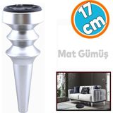 Nzb Mobilya Yükseltici Kanepe Koltuk Tv Ünitesi Baza Ayağı Zigon Orta Sehpası Ayak Ayakları Mat Gümüş 17 cm