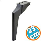 Nzb Mobilya Yükseltici Kanepe Sehpa Tv Ünitesi Berjer Koltuk Ayağı 23 cm Siyah Baza Ayak