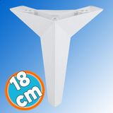 Nzb Mobilya Yükseltici Kanepe Sehpa Tv Ünitesi Koltuk Ayağı 18 cm Beyaz Baza Ayak