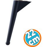 Nzb Mobilya Yükseltici Kanepe Sehpa Tv Ünitesi Koltuk Ayağı 22 cm Siyah Baza Ayak