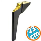Nzb Mobilya Yükseltici Kanepe Sehpa Tv Ünitesi Koltuk Ayağı 23 cm Siyah Gold Baza Ayak - Siyah - Gold