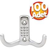 NZB Noktalı Askı Portmanto Vestiyer Duvar Dolap Elbise Askısı Mobilya Askılığı Metal Askı (100 ADET)