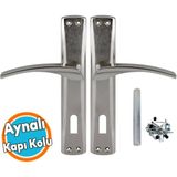Nzb Oda Aynalı Kapı Kolu Nikel Inox Sağa Sola Uygun Ön Arka Oda Kapısı 1 Takım - 1 Adet