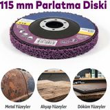 Nzb Parlatma Diski Döküm Metal Ahşap Yüzeyler Için Pas Boya Sökücü Flap Disk Mor 115 mm - 1 Adet