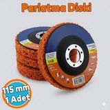Nzb Parlatma Diski Turuncu 115 mm Ahşap Metal Döküm Yüzeyler Için Pas Boya Sökücü Flap Disk - 1 Adet