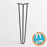 Nzb Sehpa Ayağı 71 cm Siyah Metal Tekli Masa Ayağı Dayanıklı Mobilya Destek Ayağı Yükseltici Model - Altın