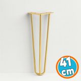 Nzb Sehpa Masa Ayağı 41 cm Gold Altın Metal Tekli Dayanıklı Mobilya Destek Yükseltici Ayak Modeli