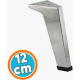 Nzb Sehpa Masa Puf Tabure Ünite Baza Koltuk Ayağı Mobilya Ayakları Ayağı Metal Ayakları 12 cm Krom