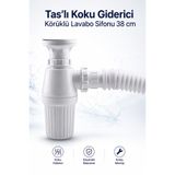 NZB Sifon Körüklü Sökülebilir Tas'lı Temizlenebilir Mutfak Banyo Mutfak Lavabo Taşı Gider Borusu Plastik